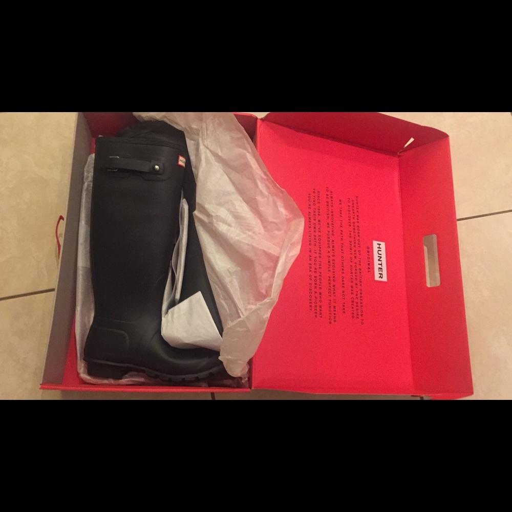 Hunter Original Tall Matte Boots Size 9, brand new - Picture 3 of 4